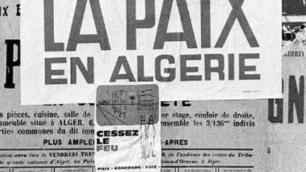 Photo prise à Alger le 20 mars 1962 au lendemain de la proclamation du cessez-le-feu. (AFP)