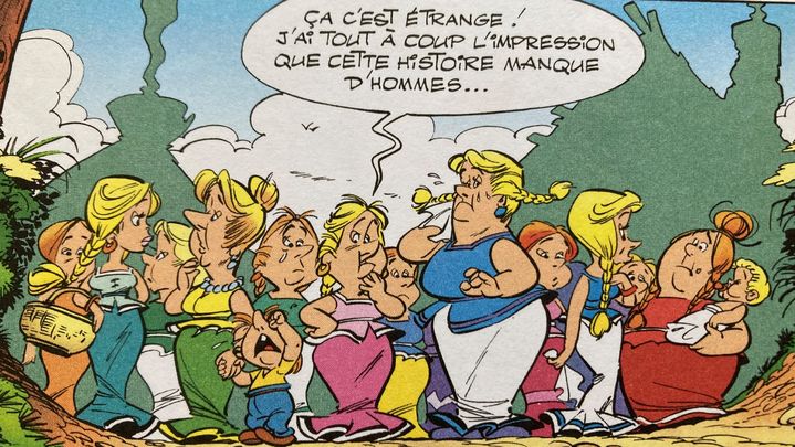 Les femmes, interdites aux JO en -50 avant Jésus-Christ, ne feront pas partie de l'aventure. (EDITIONS ALBERT RENE / GOSCINNY / UDERZO)