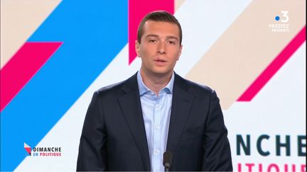 Jordan Bardella 7 juin 2020 (CAPTURE D'ECRAN "DIMANCHE EN POLITIQUE" / FRANCE 3)