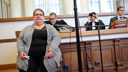 Dominique Cottrez au premier jour de son proc&egrave;s devant la cour d'assises du Nord &agrave; Douai, le 25 juin 2015. (MAXPPP)