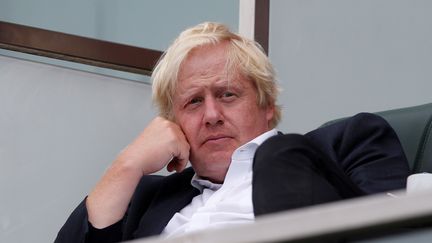 L'ex-ministre britannique des Affaires étrangères, Boris Johnson, durant un match de cricket à Londres, le 8 septembre 2018. (IAN KINGTON / AFP)