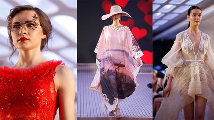 Arab Fashion Week in Dubaï en mai 2018 : Simone Racioppo, House of MuaMua, Amato
 (ALI HAIDER/EPA/Newscom/MaxPPP)