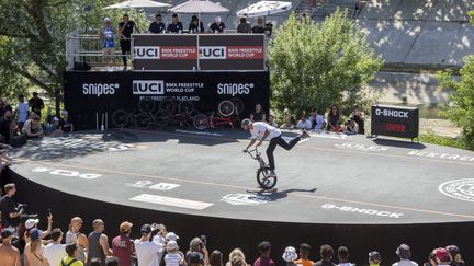 La compétition de BMX Flat land au Fise à Montpellier, le 26 mai 2022 (photo d'illustration) (JEAN-MARC LALLEMAND / MAXPPP)