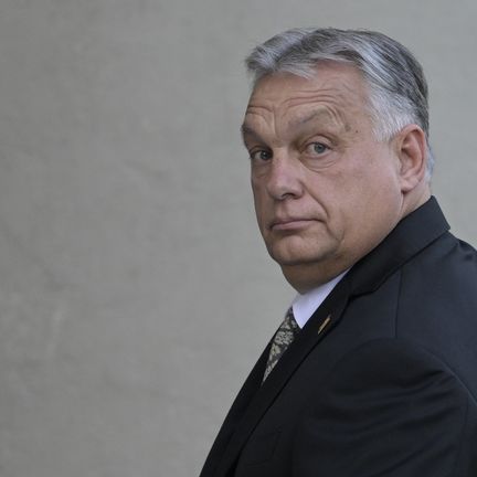 Hungarian Prime Minister Viktor Orban, in front of the Metropolitan Cathedral of Buenos Aires (Argentina), a few minutes before the inauguration of the new president, Javier Milei, on December 10, 2023. (JUAN MABROMATA / AFP)