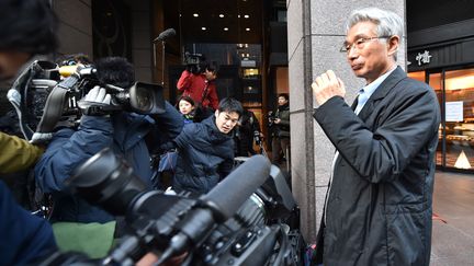 L'avocat de Carlos Ghosn, Junichiro Hironaka, le 31 décembre 2019 à Tokyo. (KAZUHIRO NOGI / AFP)