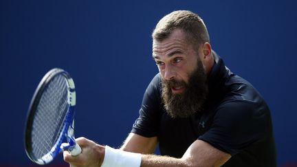 Benoit Paire s'est qualifié pour les quarts de finale du Masters 1000 de Cincinnati, le 19 août 2021. (VAUGHN RIDLEY / GETTY IMAGES NORTH AMERICA / AFP)