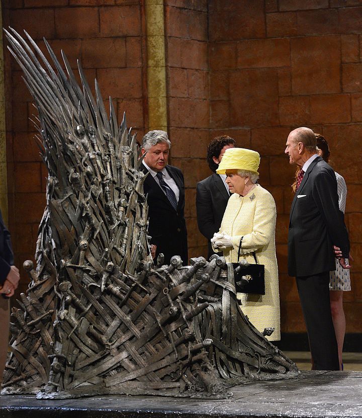 La Reine d'Angleterre devant le fameux trône
 (ARTHUR ALLISON / POOL / AFP)