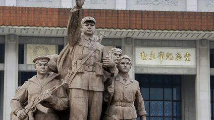 Le mausolée a été construit sur la place Tian'anmen à Pekin après sa mort en 1975. La légende veut que 700.000 travailleurs chinois aient participé à sa construction. ( DENISOV ANTON / RIA NOVOSTI)