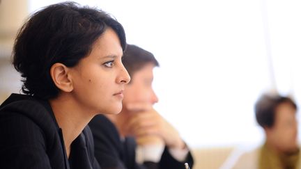 La ministre de l'Education nationale Najat Vallaud-Belkacem, le 1er juin 2015 &agrave; Nancy (Meurthe-et-Moselle). (JEAN-CHRISTOPHE VERHAEGEN / AFP)