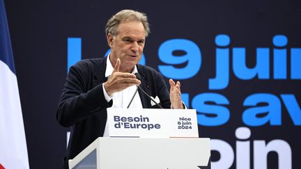 Renaud Muselier, président de la région Provence-Alpes-Côte d’Azur, le 6 juin 2024 à Nice (Alpes-Maritimes). (VALERY HACHE / AFP)