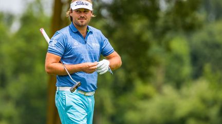 Victor Dubuisson a tiré son épingle du jeu dans un premier tour de l'Open de France tronqué par la météo. (MARC M?LLER / DPA)