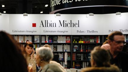 Le stand des éditions Albin Michel au salon Livre Paris, le 14 mars 2019 (LAURE BOYER / HANS LUCAS)