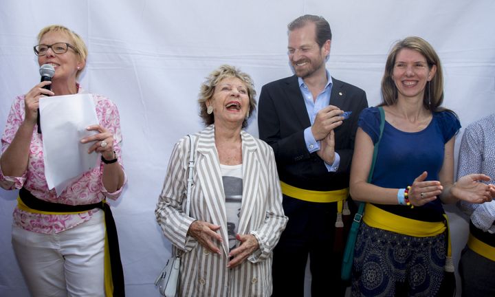 Hommage à Annie Cordy le 8 juillet 2018.
 (HATIM KAGHAT / BELGA MAG / BELGA)