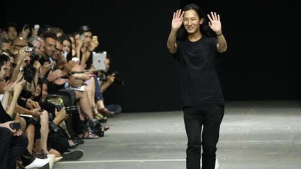 Alexander Wang à l&#039;issue de son défilé à New York (septembre 2012)
 ( Richard Drew/AP/SIPA)