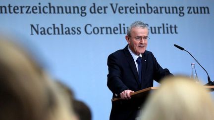 Le président de la Fondation du Musée, Christoph Schäublin annonce qu'il accepte la collection Gurlitt
 (RONNY HARTMANN / AFP)