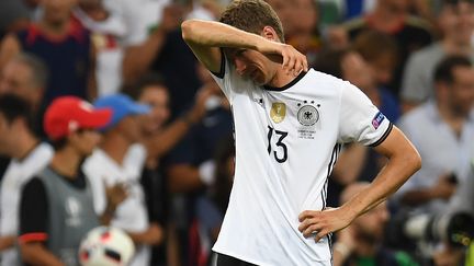 Thomas Müller quitte l'Euro avec zéro but au compteur (PATRIK STOLLARZ / AFP)