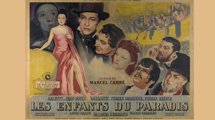 Maquette d’affiche : Les Enfants du Paradis, par Jacques Bonneaud
 (Collection Fondation Jérôme Seydoux-Pathé - ADAGP, Paris 2012 © 1945 – PATHE PRODUCTION)