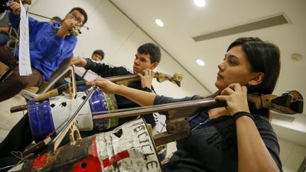 the Orchestra of Recycled Instrument of Cateura&nbsp; (MARISCAL/SIPA / EFE)