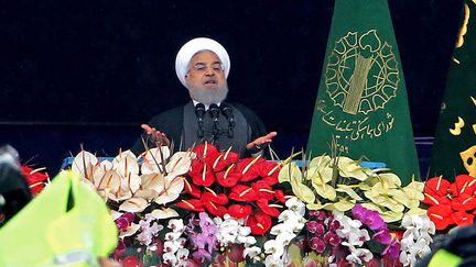 Le président iranien Hassan Rohani&nbsp;se rend en Irak lundi 11 mars pour un déplacement officiel de trois jours.&nbsp; (ATTA KENARE / AFP)