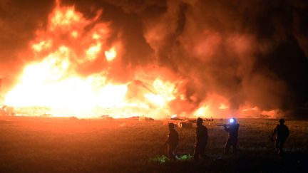 Un oléoduc a explosé près de&nbsp;Tlahuelilpan (Mexique), le 18 janvier 2019. (FRANCISCO VILLEDA / AFP)