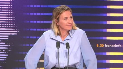 Astrid Panosyan-Bouvet, ministre du Travail et de l'Emploi, sur franceinfo, le 2 octobre 2024. (FRANCEINFO / RADIO FRANVE)