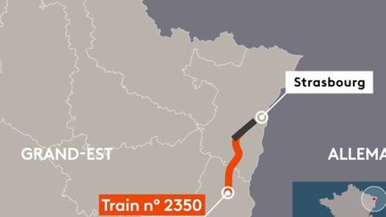 Un glissement de terrain&nbsp;serait à l'origine du&nbsp;déraillement d'un train près d'Ingenheim (Bas-Rhin) jeudi 5 mars. (FRANCE 2)