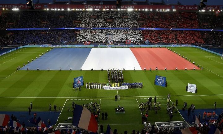 L'hommage du Parc des Princes aux victimes des attentats du 13 novembre