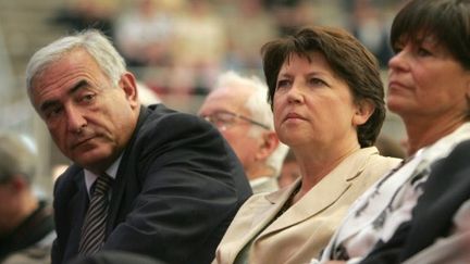 Dominique Strauss-Kahn et Martine Aubry à Lens, le 16 septembre 2006 (AFP/Philippe Huguen)