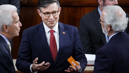 Republican Mike Johnson in the United States Congress, October 25, 2023 in Washington.  (CHIP SOMODEVILLA / GETTY IMAGES NORTH AMERICA / AFP)