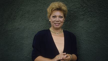 La soprano Mirella Freni en 1990 à Ariccia, en Italie (MARCELLO MENCARINI / LEEMAGE / AFP)