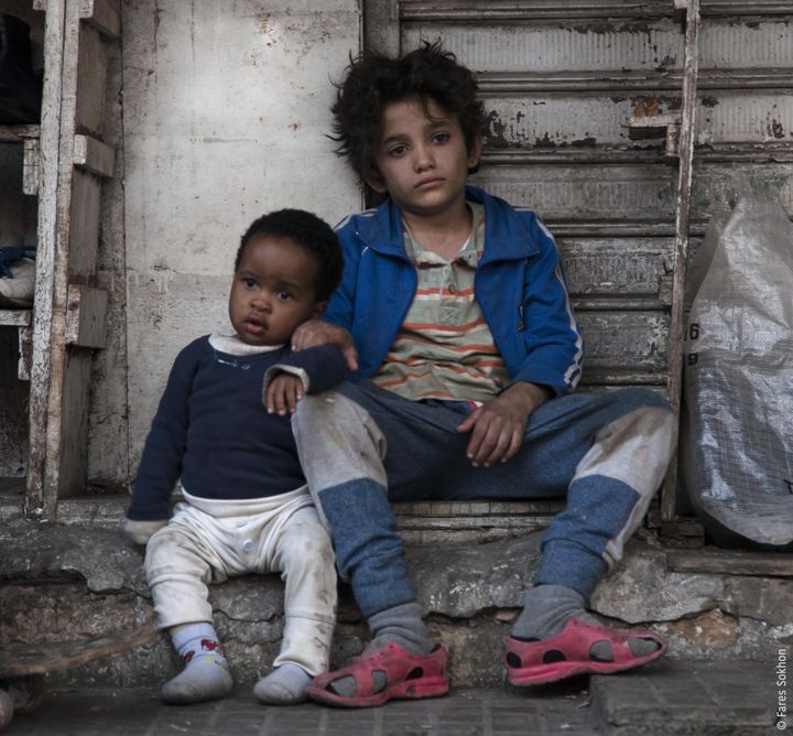 Les deux personnages de "Capharnaüm" de Nadine Labaki présenté en compétition officielle à Cannes.
 (Farés Sokhon)