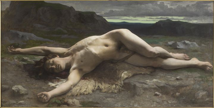 Camille-F&eacute;lix Bellanger (1853-1923). "Abel", 1874-1875. Huile sur toile, 110 x 216 cm. Paris, mus&eacute;e d&rsquo;Orsay. (MUSEE D'ORSAY, DIST. RMN / PATRICE SCHMIDT )