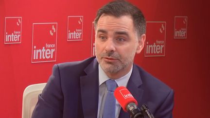 Le ministre du Budget et des Comptes publics Laurent Saint-Martin, le 27 novembre 2024 sur France Inter. (FRANCE INTER / RADIO FRANCE)