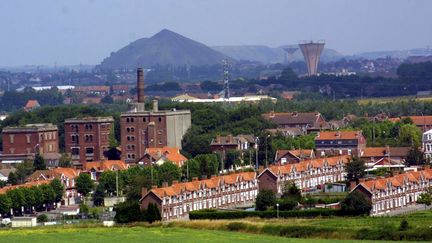 Situ&eacute;es sur la commune d'Avion, pr&egrave;s de Lens (Pas-de-Calais), "les cr&ecirc;tes de Pinchonvalles", photographi&eacute;es ici en juillet 2002,&nbsp;constituent le terril le plus long d'Europe. (PATRICK JAMES / MAXPPP)