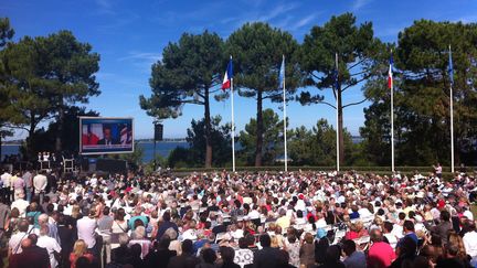 Le meeting des Amis de Nicolas Sarkozy, le 2 septembre 2013 &agrave; Arcachon (Gironde). (ILAN CARO / FRANCETV INFO)