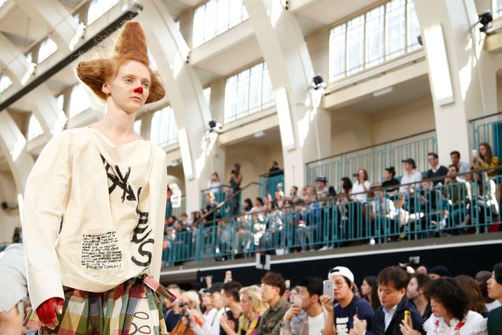 Vivienne Westwood printemps-été 2018, London Fashion week, juin 2017...
 (WWD/Shutterstock/SIPA)