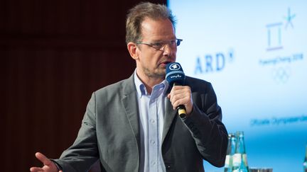 Le journaliste allemand Hajo Seppelt, le 12 décembre 2017 à Berlin (Allemagne).&nbsp; (ANNEGRET HILSE / SVEN SIMON / AFP)