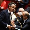 Le ministre de la Transition écologique, Christophe Béchu, à l'Assemblée nationale, le 19 juillet 2022.&nbsp; (CHRISTOPHE ARCHAMBAULT / AFP)