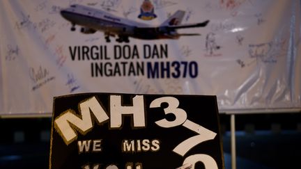 Commémoration des un ans de la disparition du vol MH370 à Kuala Lumpur&nbsp;(Malaisie), le 6 mars 2015. (Photo d'illustration) (MANAN VATSYAYANA / AFP)