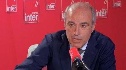 Olivier Marleix, président du groupe LR à l'Assemblée nationale, était l'invité de France Inter le 25 juillet 2022. (FRANCEINTER / RADIOFRANCE)