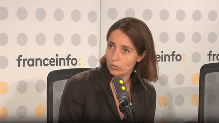 Sophioe Binet, secrétaire générale de la CGT, invitée de franceinfo le 3 juillet 2024. (FRANCEINFO / RADIOFRANCE)