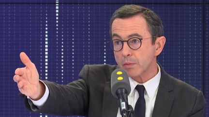 Bruno Retailleau, sur franceinfo, mercredi 22 janvier. (FRANCEINFO / RADIOFRANCE)