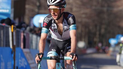 Simon Yates de l'équipe Bikeexchange, lors de Tirreno Adriatico, le 13 mars 2021 (LUCA BETTINI / ANSA)