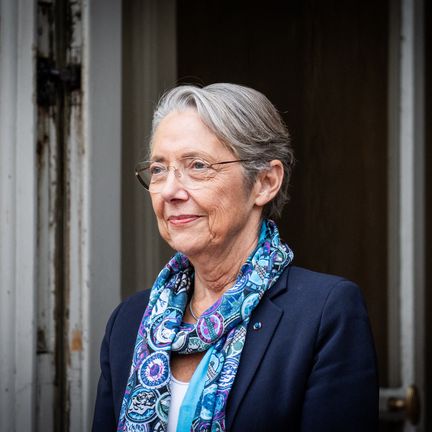 Elisabeth Borne à Matignon le 7 décembre 2023. (XOSE BOUZAS / HANS LUCAS / AFP)