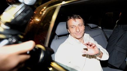 Cesare Battisti à sa sortie de la prison de Brasilia, le 9 juin 2011 (AFP / Evaristo Sa)