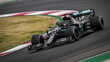 Lewis Hamilton (Mercedes) durant le Grand Prix du Portugal 2020, sur le circuit de Portimão, le 25 octobre 2020 (PAULO MARIA / DPPI MEDIA)