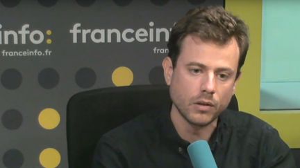 Paul Vannier, porte-parole éducation de Jean-Luc Mélenchon, invité de "L'interview J-1", jeudi 31 août 2017. (FRANCEINFO)