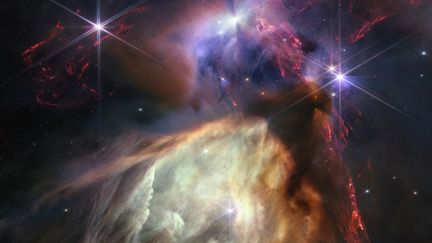 Le complexe nuageux Rho Ophiuchi photographié par le téléscope James-Webb, dans une image transmise par la Nasa le 13 juillet 2023. (GETTY IMAGES NORTH AMERICA / AFP)