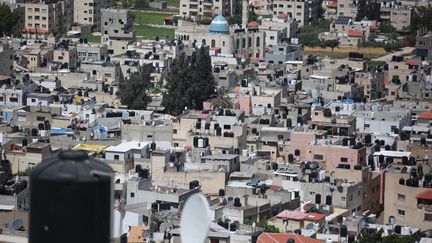 La ville de Jénine, en Cisjordanie occupée, le 9 avril 2022. (ISSAM RIMAWI / ANADOLU AGENCY / AFP)