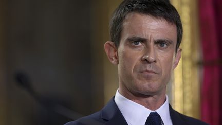 Le Premier ministre Manuel Valls, le 16 avril 2015 &agrave; Paris. (KENZO TRIBOUILLARD / AFP)